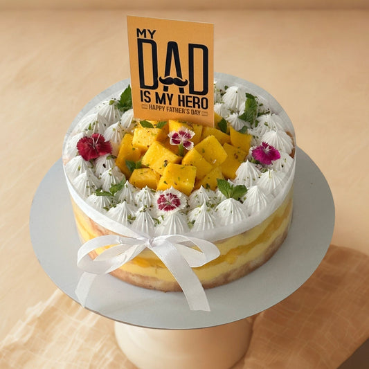 FDS Eggless Signature Mango Custard Cake 500 Gms