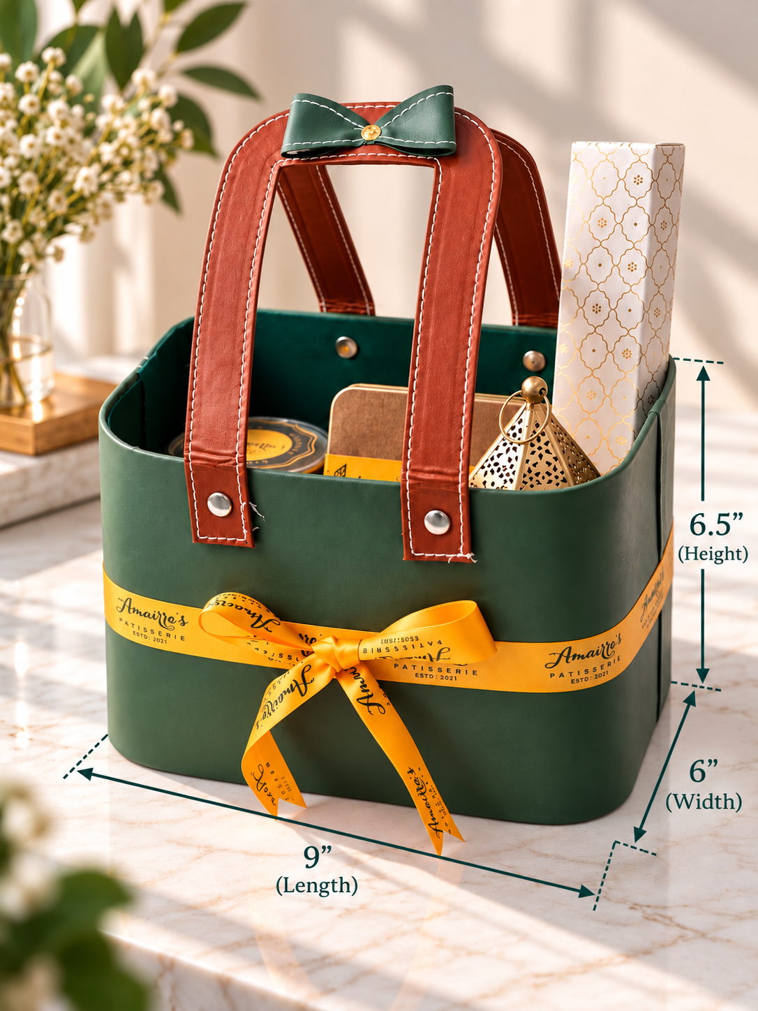 Luxe Tote Diwali Gift Bag by Amairra's Patisserie, Gurgaon – view 3