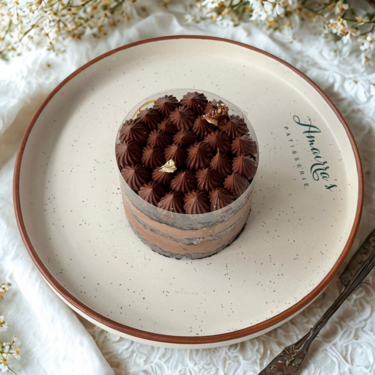 Rich Chocolate Caramel Almond Pastry