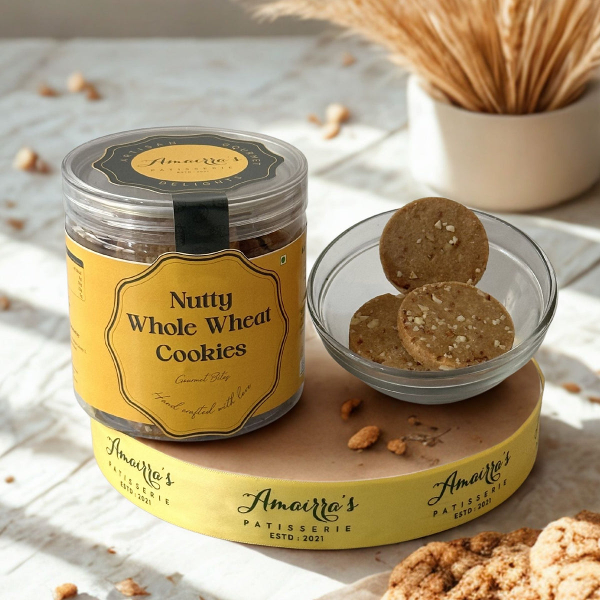 Nutty whole wheat cookies (180 gm)